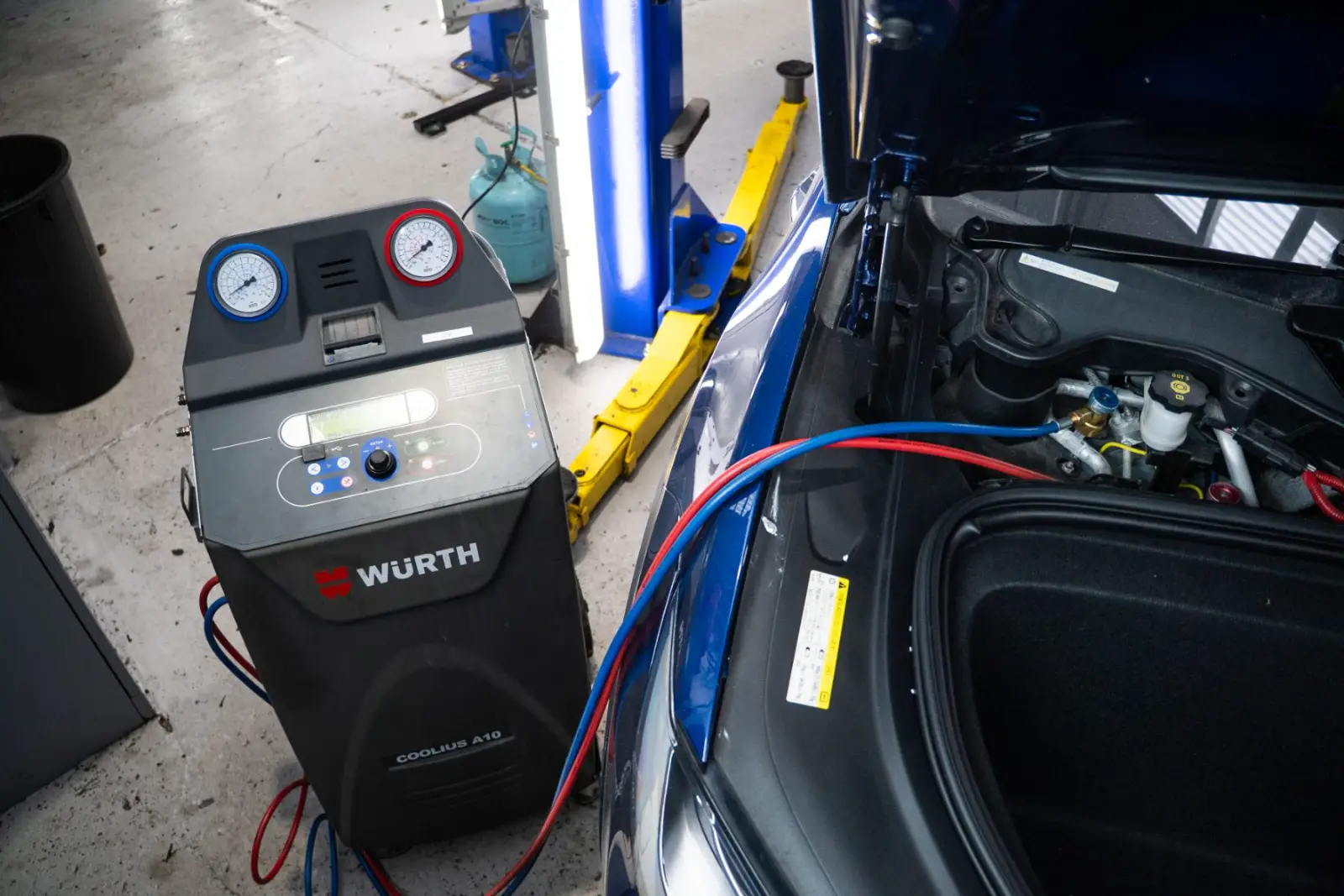Tesla air conditioning service and regas at GVI Auckland