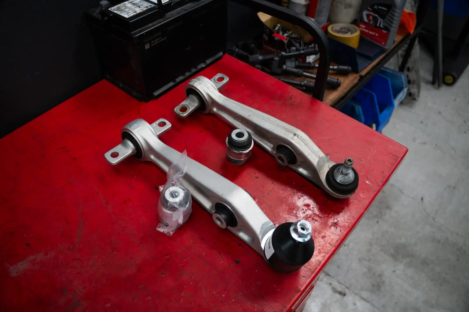 Tesla front control arm replacement at GVI Auckland